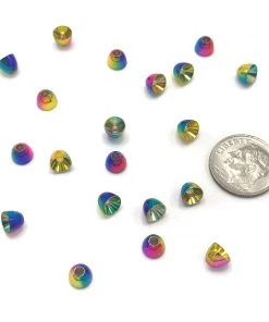Hareline Rainbow Brass Coneheads