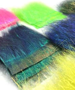 Hareline Fly Tying Materials Ice Dub Shimmer Fringe