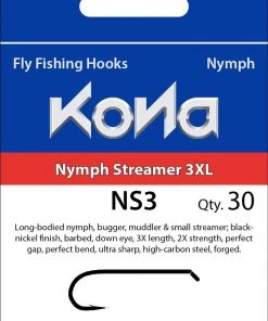 Hooks Kona NS3 Nymph Streamer 3XL Hook