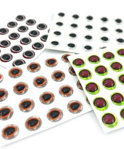 Hareline Fly Tying Materials Oval Pupil 3D Adhesive Eyes