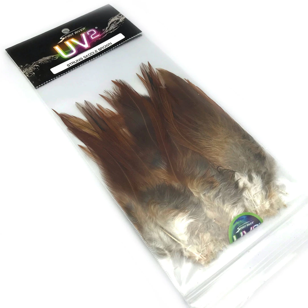 Fly Tying Materials Spirit River UV2 Strung Saddle Hackle