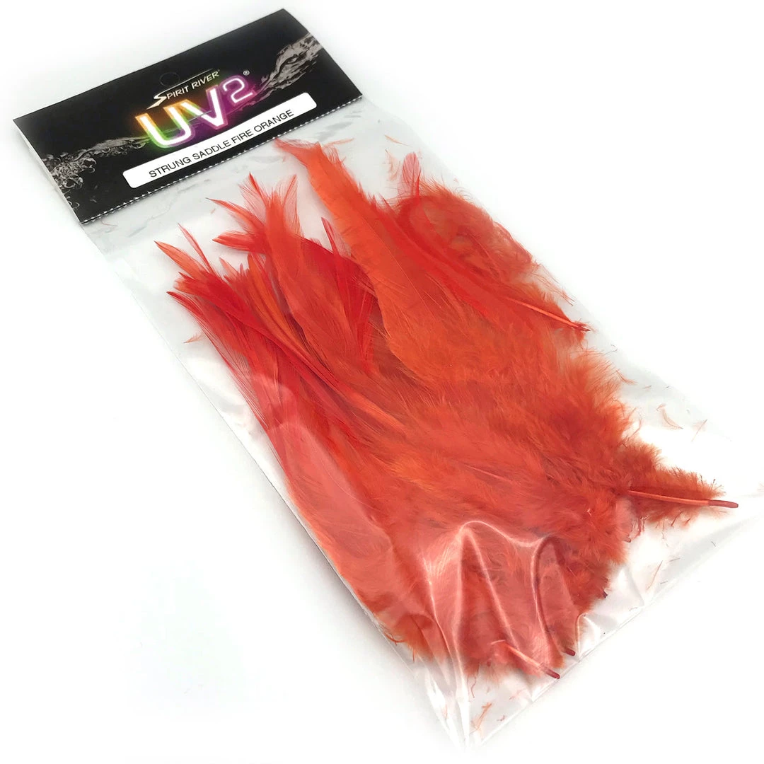 Fly Tying Materials Spirit River UV2 Strung Saddle Hackle