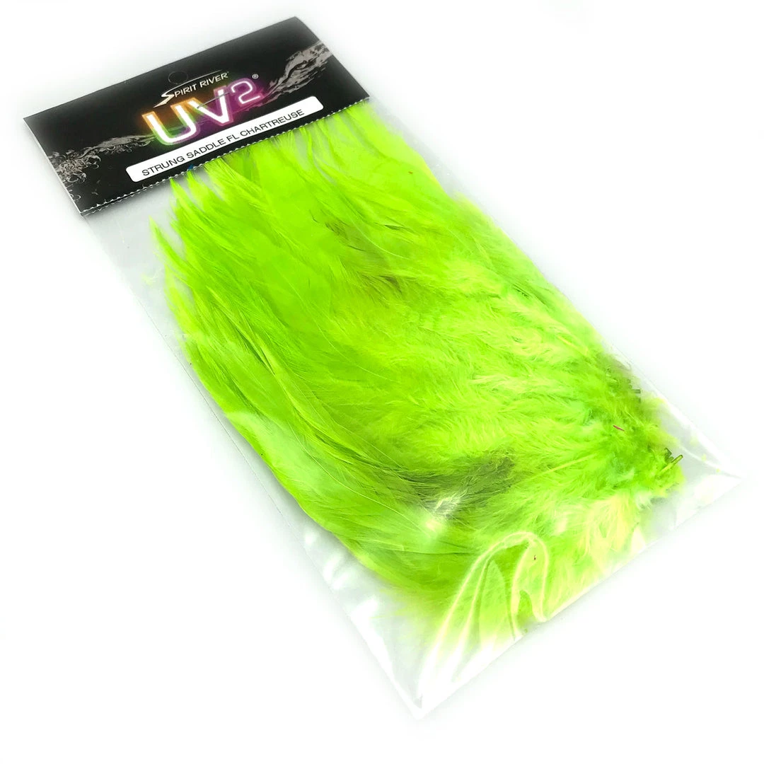 Fly Tying Materials Spirit River UV2 Strung Saddle Hackle