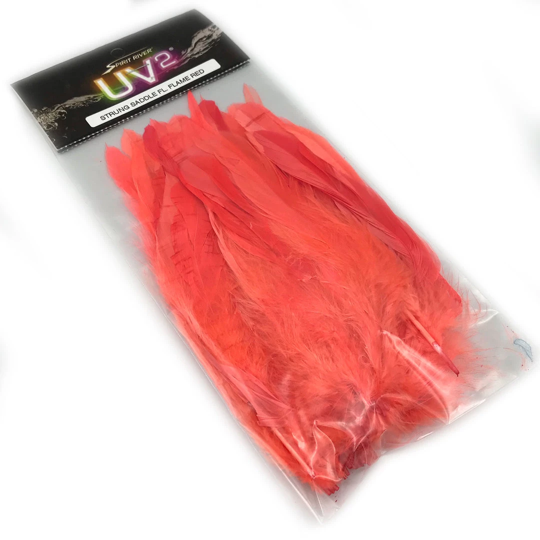 Fly Tying Materials Spirit River UV2 Strung Saddle Hackle