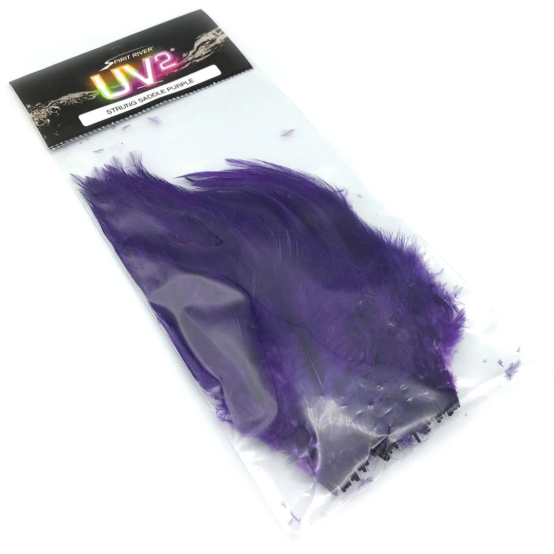 Fly Tying Materials Spirit River UV2 Strung Saddle Hackle